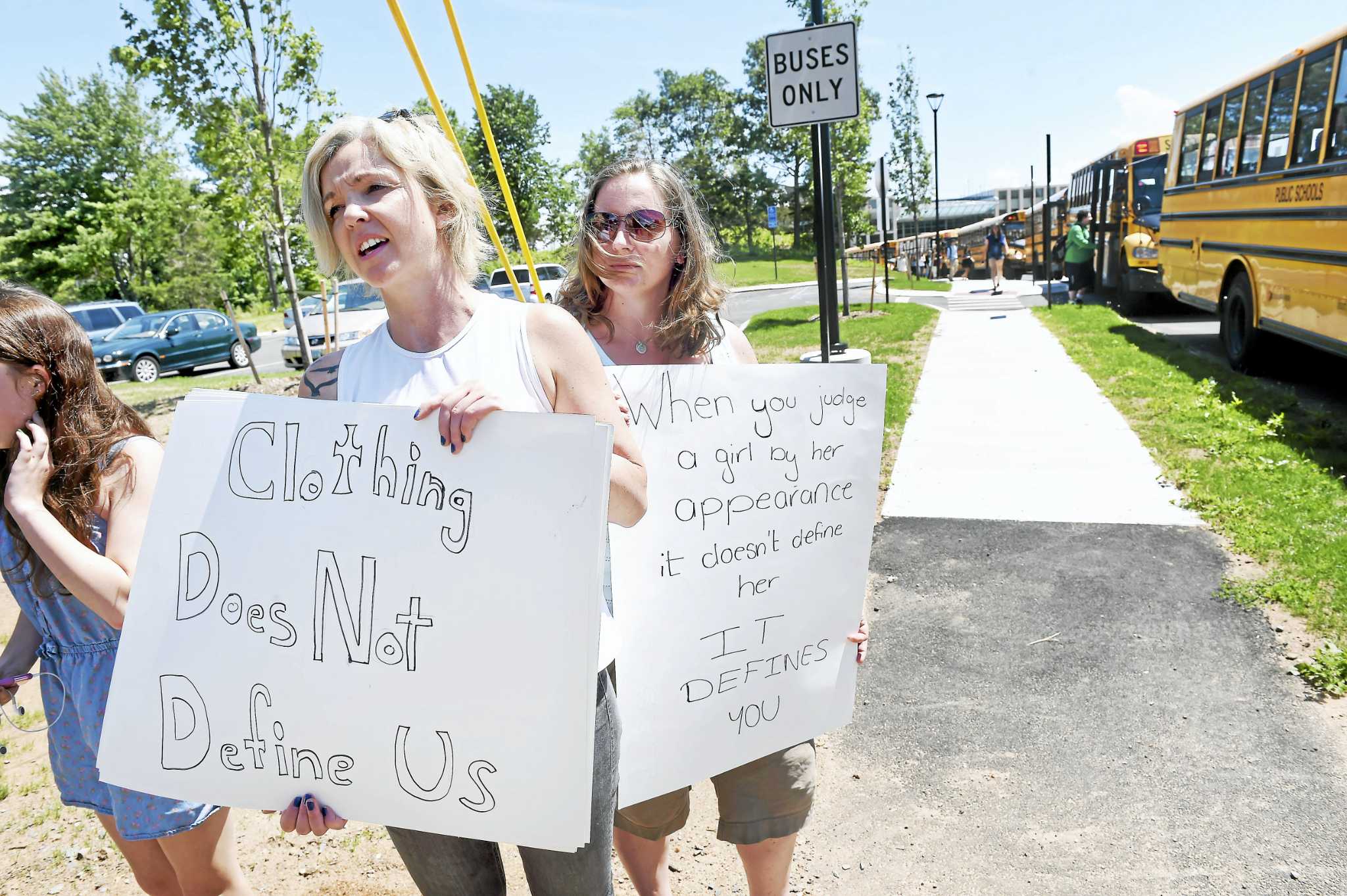 Guilford Protest Targets Dress Code Sexist Comments 9533