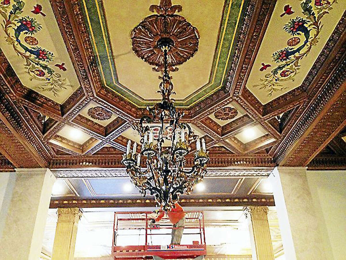 Grand Light in Seymour spent the last year restoring dozens of historical lighting fixtures from the former Hotel Syracuse in New York.