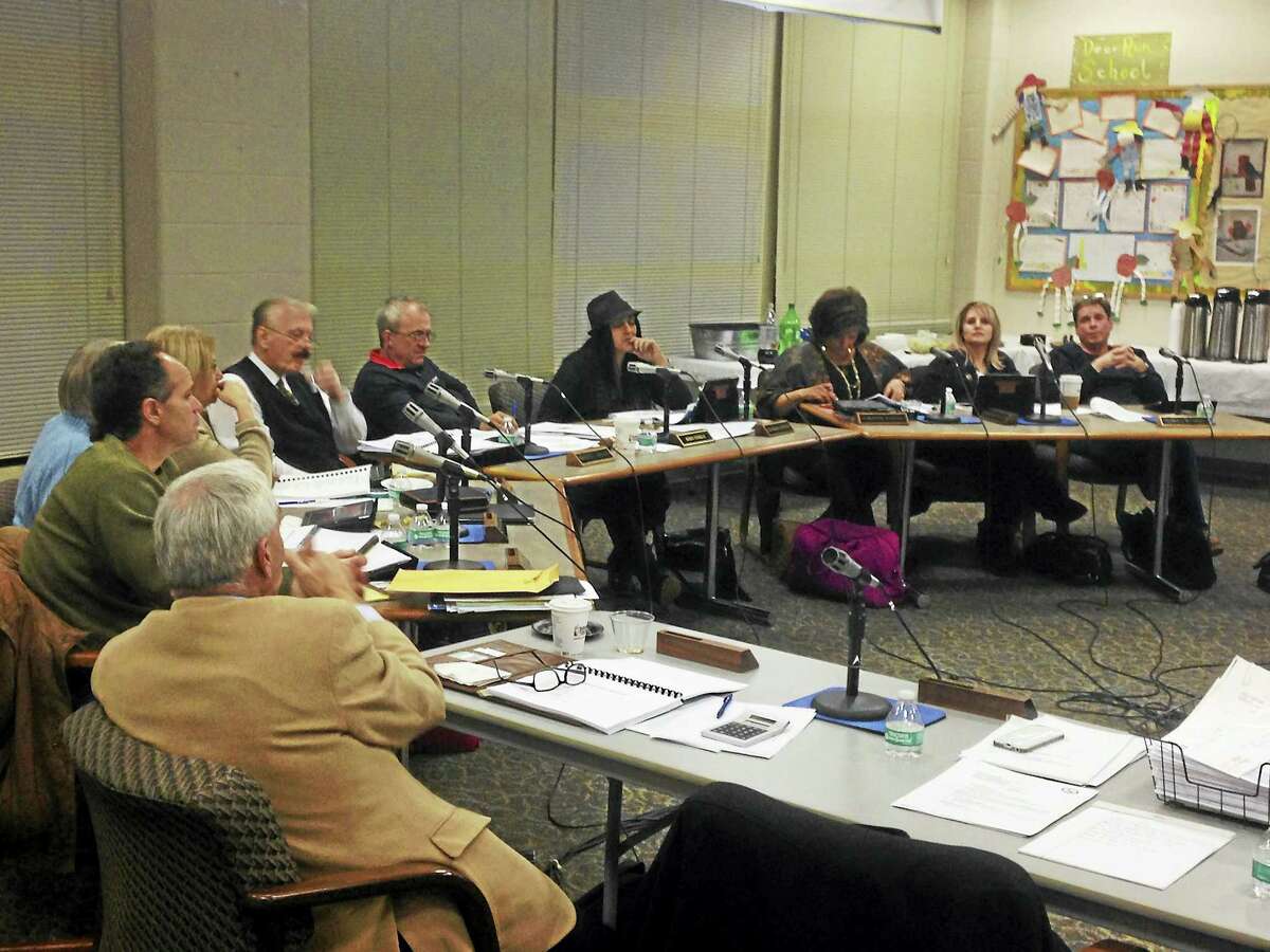 East Haven Board of Education members meet Tuesday night.