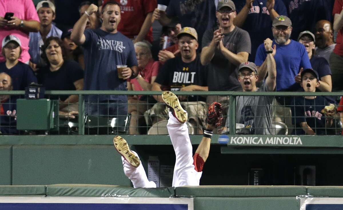 Fan interferes with attempt by Boston Red Sox's Mookie Betts to