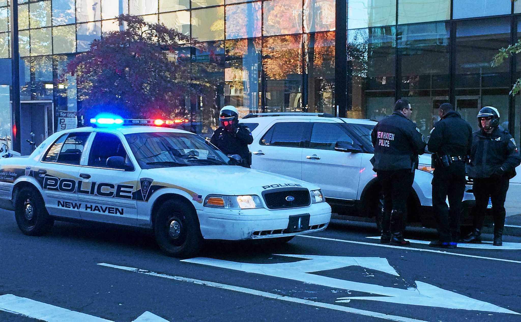 Teen charged after SUV allegedly hits New Haven officer, flees and crashes