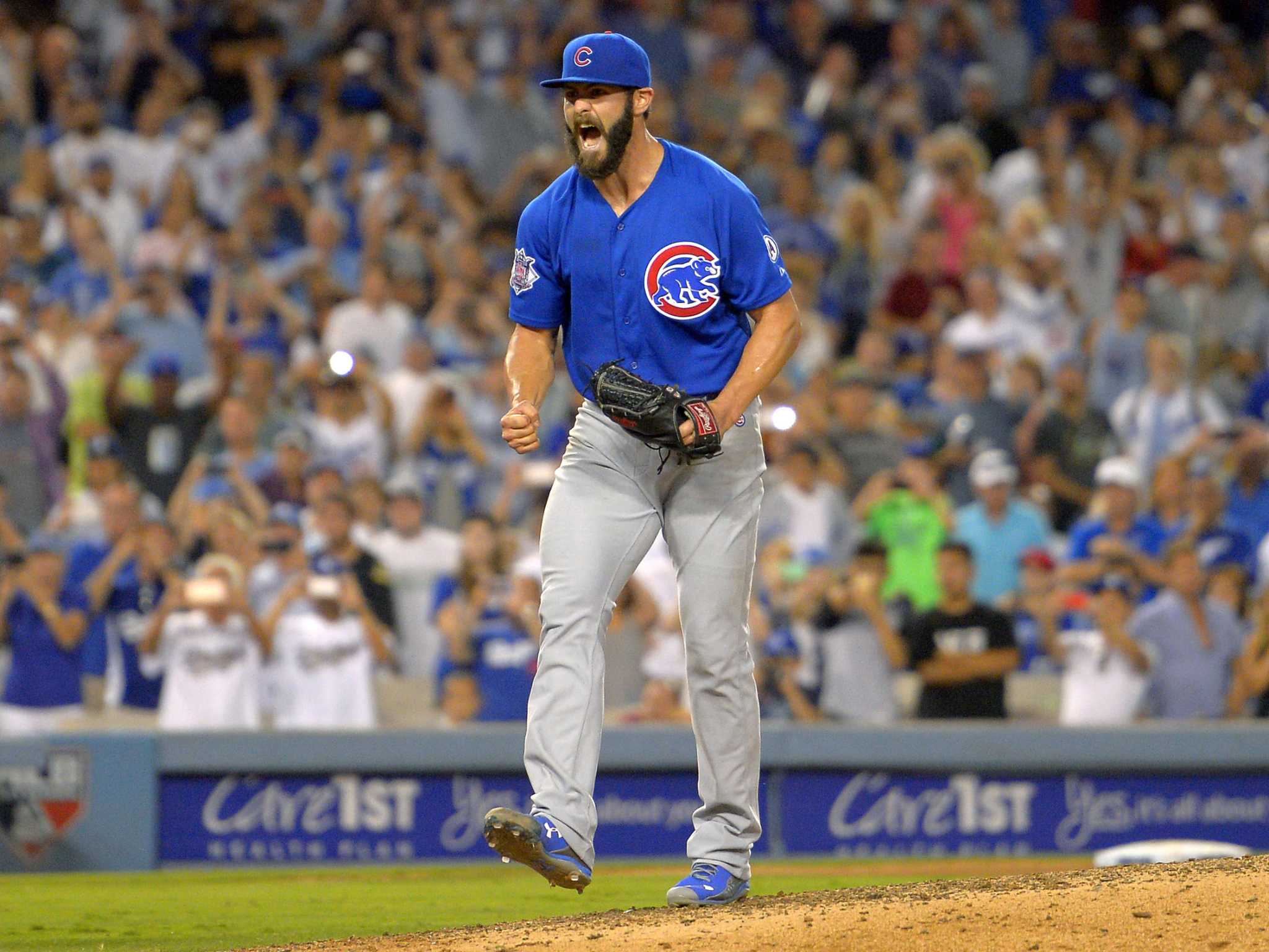 NEW YORK >> Jake Arrieta of the Chicago Cubs aced out Dodgers...