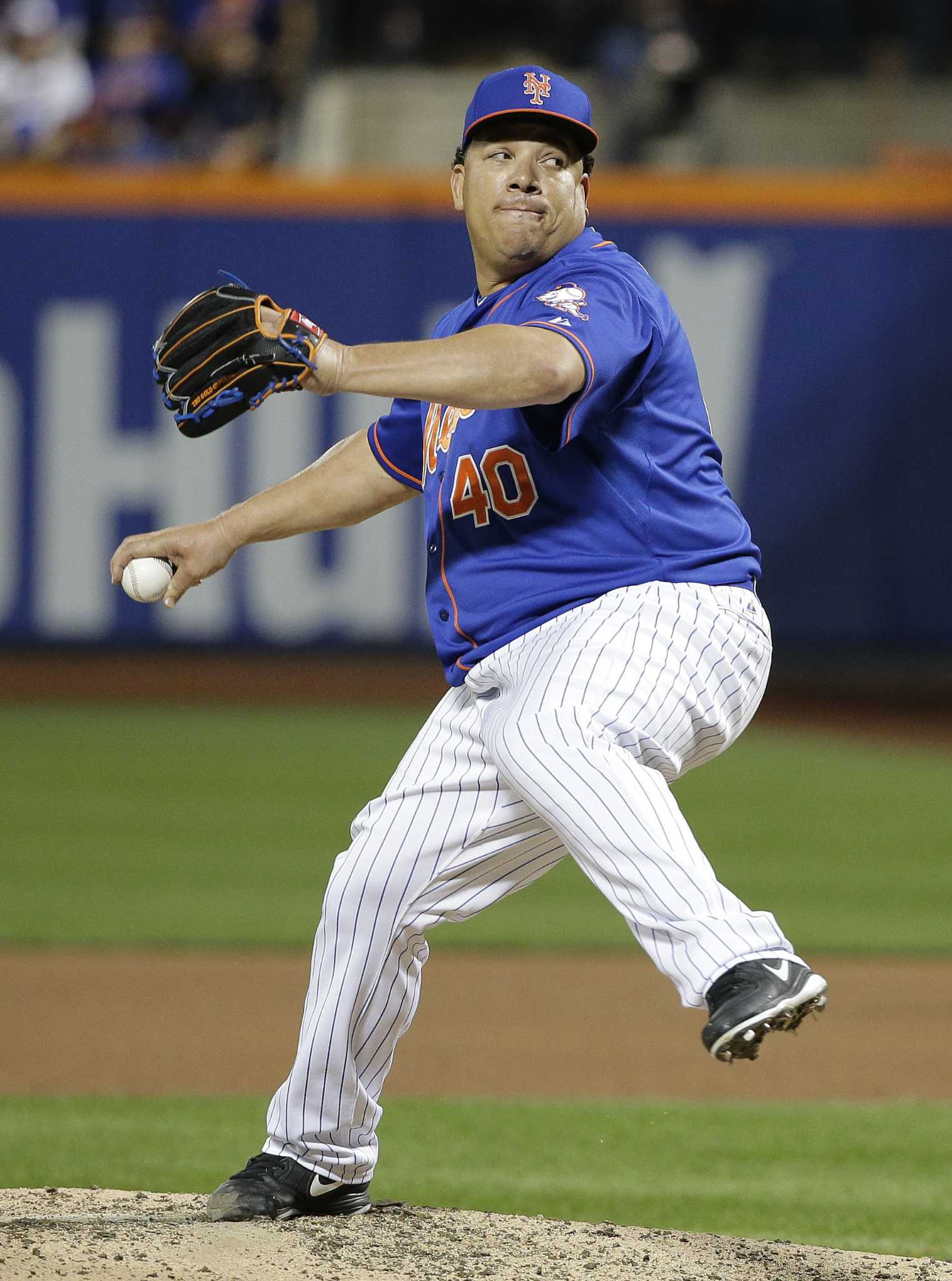 Bartolo Colon #40 - Game Used Playoff Grey Road Jersey - NLCS Game 4  Winning Pitcher - NLCS Game 4 - Mets Clinch 2015 World Series Berth and the  National League Pennant - Mets vs. Cubs - 10/21/15 - JB117630