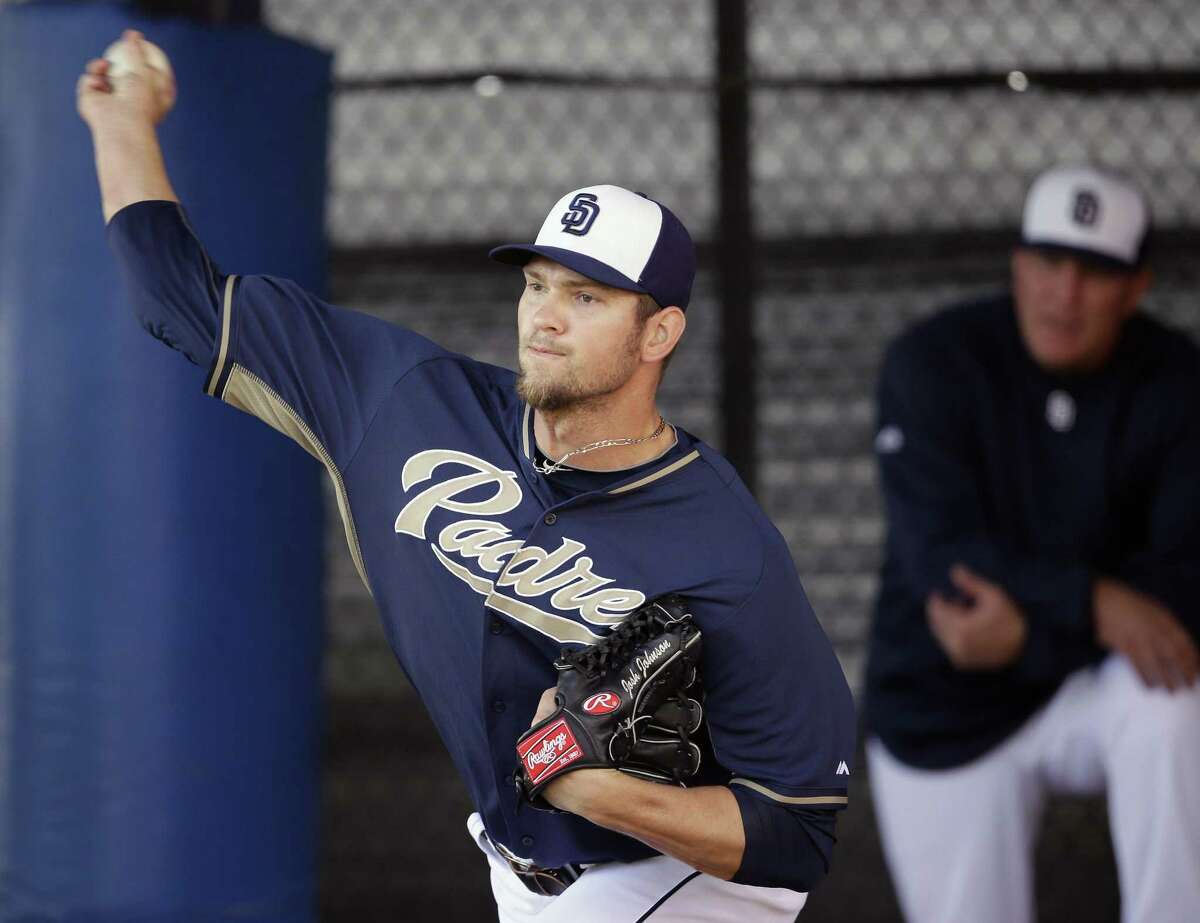 The San Diego Padres said Wednesday right-hander Josh Johnson, who has been sidelined for two seasons, will have a third reconstructive elbow surgery.
