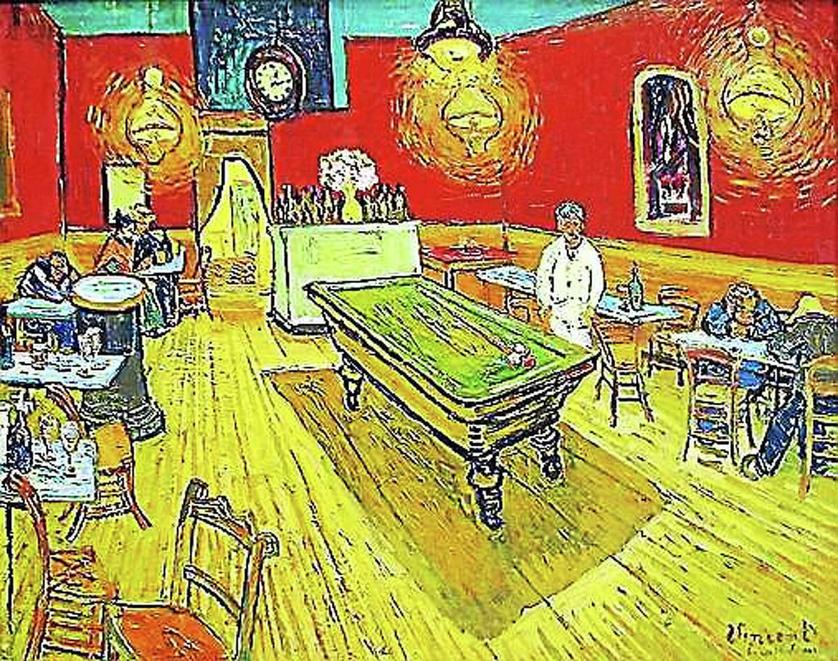 "The Night Café" by Vincent Van Gogh hangs in the Yale Art Gallery.