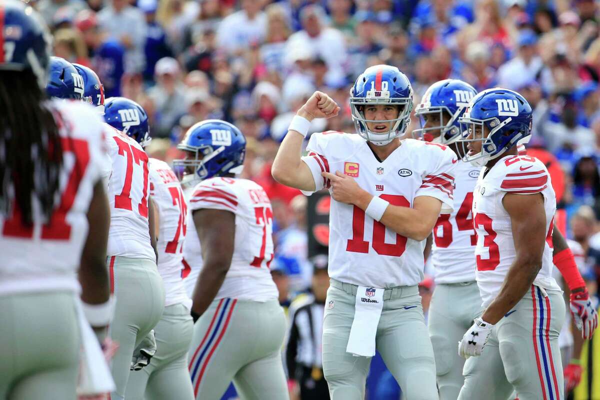 Quarterback Eli Manning and the Giants will look to post their third straight win when they host the 49ers tonight.