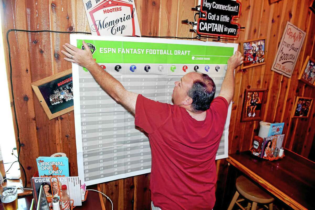 Hooters - When your fantasy football draft party consists of