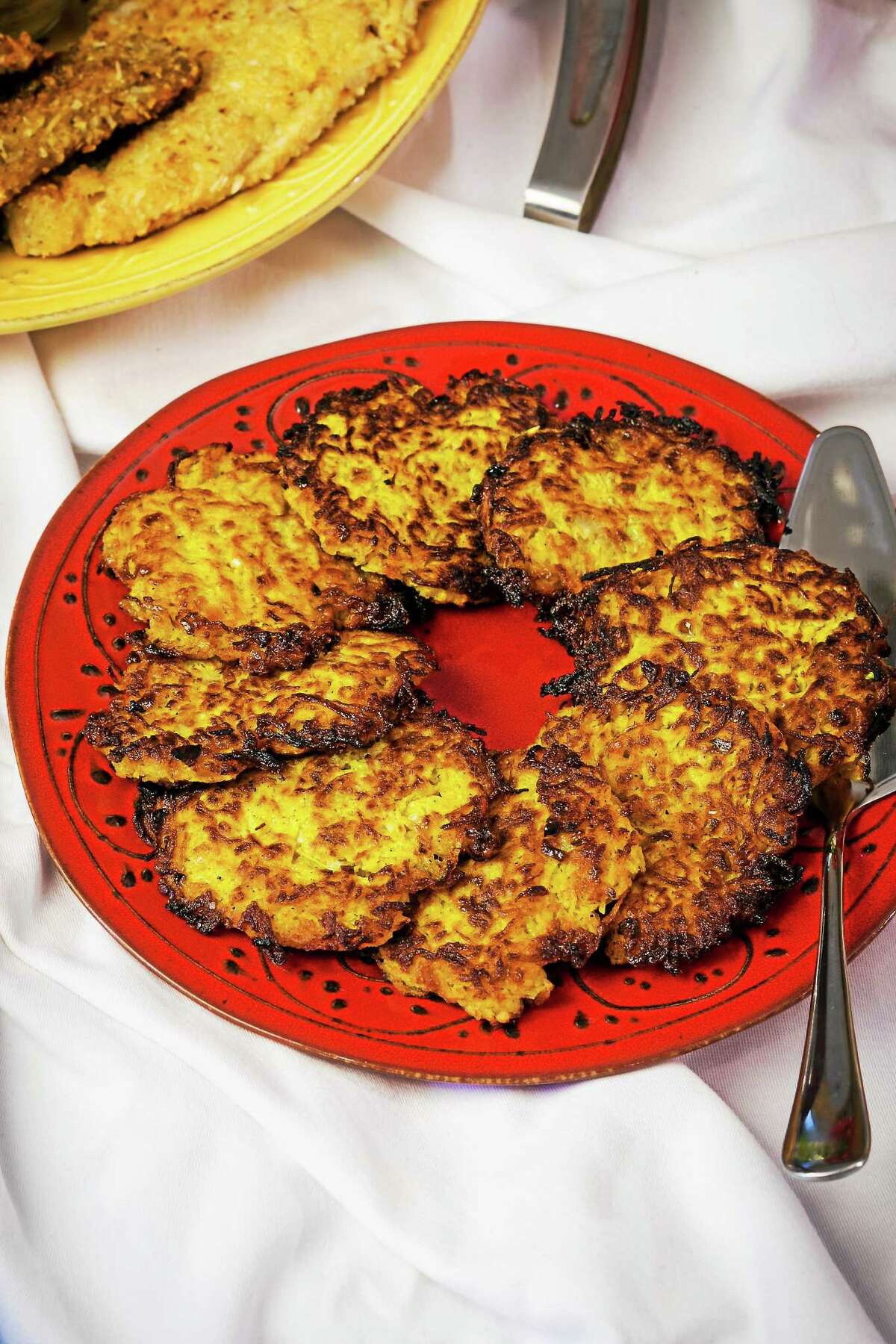 Spaghetti Squash Fritters from “The New Passover Cookbook.”