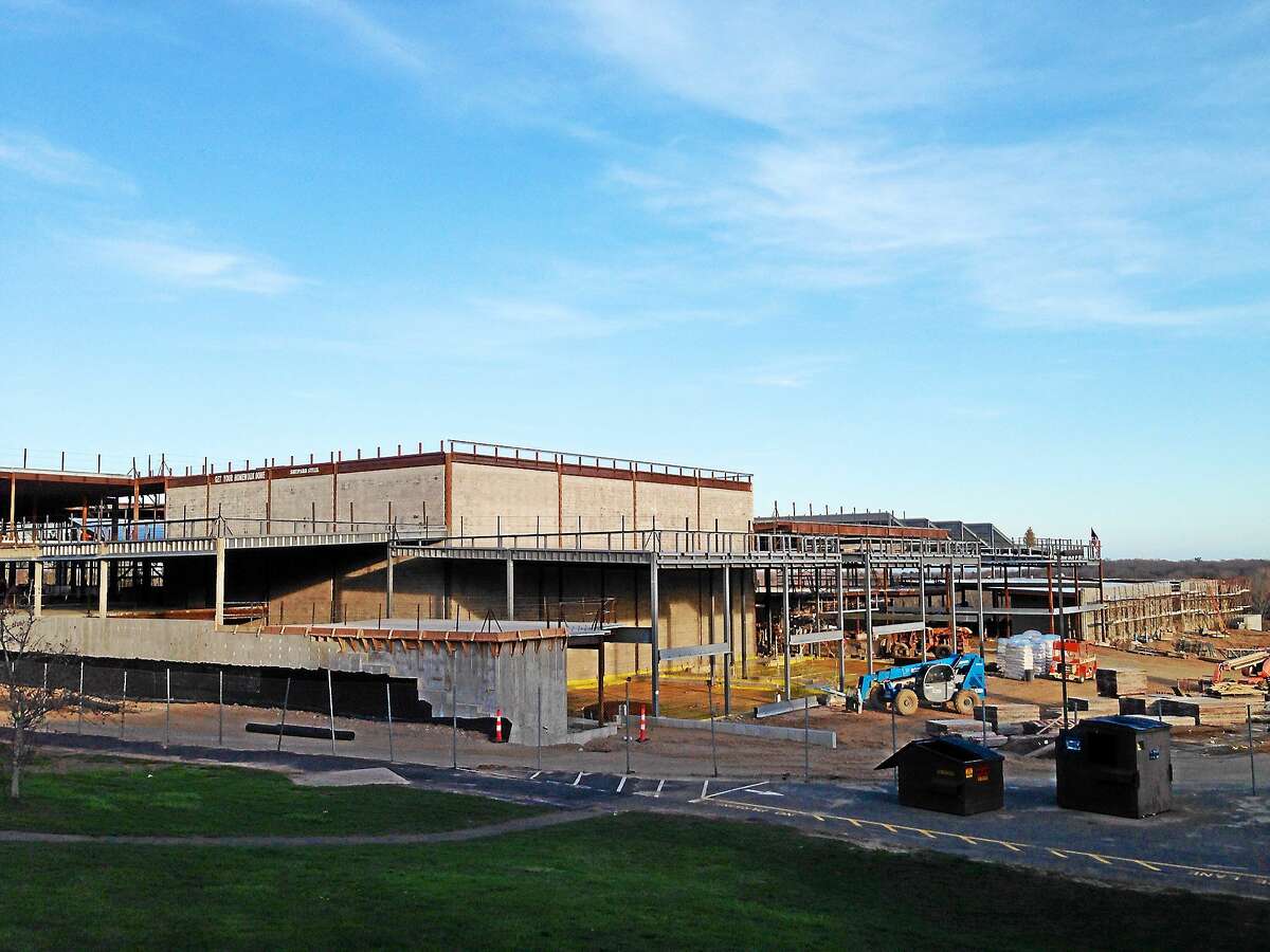 Construction continues on the new Guilford High School.