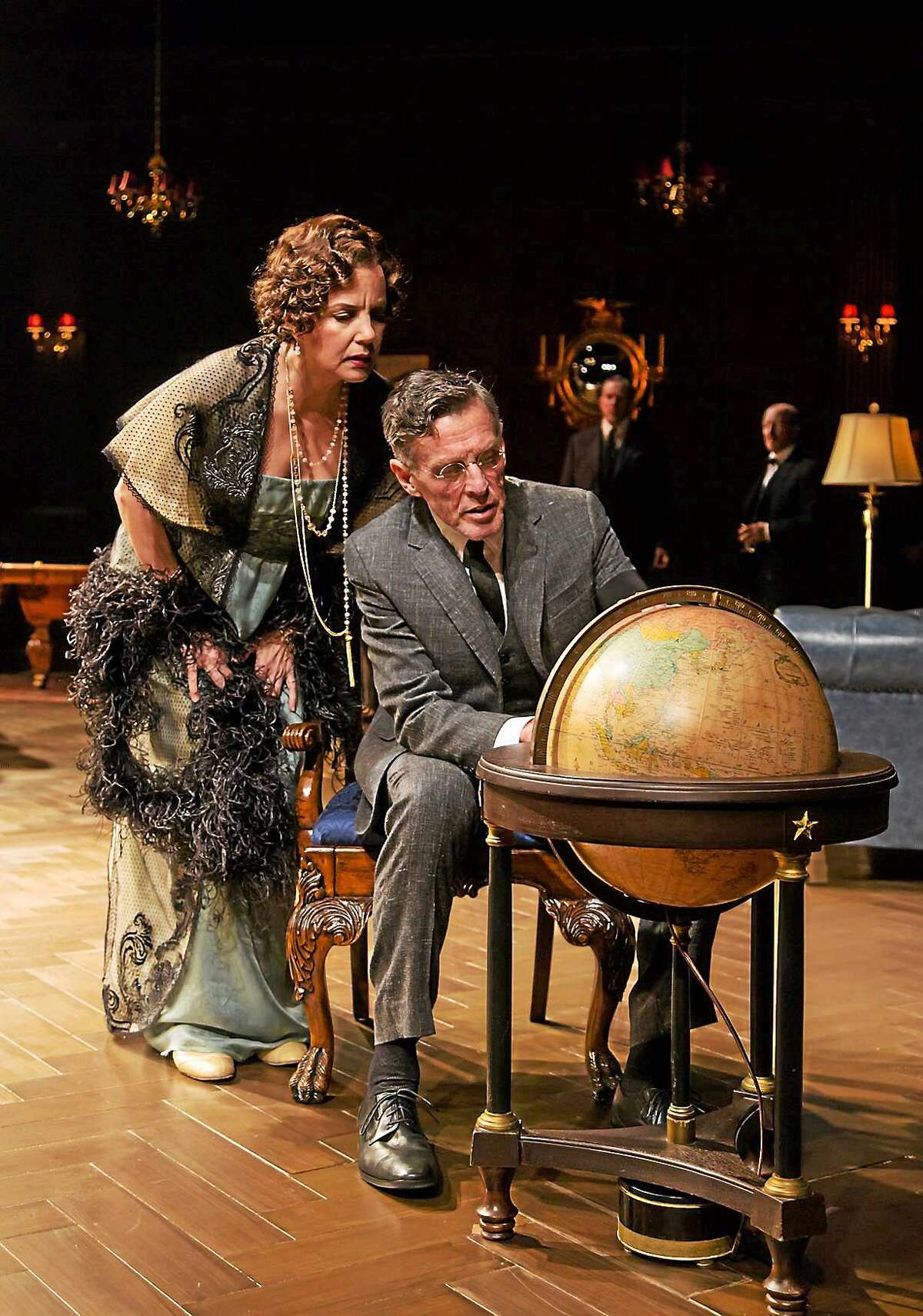 Margaret Colin stars as the first lady and John Glover plays the commander in chief in “The Second Mrs. Wilson” at Long Wharf Theatre.