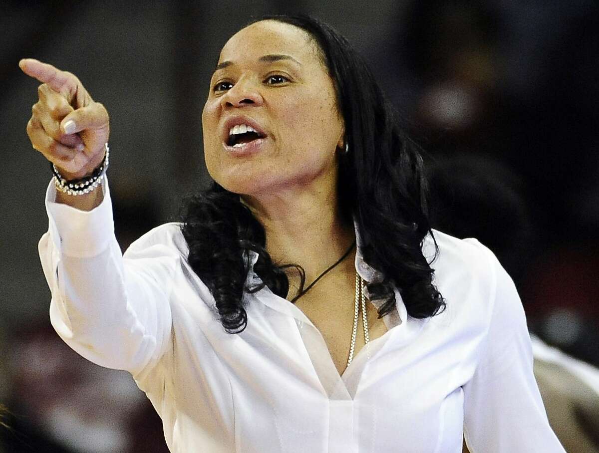 Coach Dawn Staley and the South Carolina women’s basketball team remain No. 1 in the AP poll.