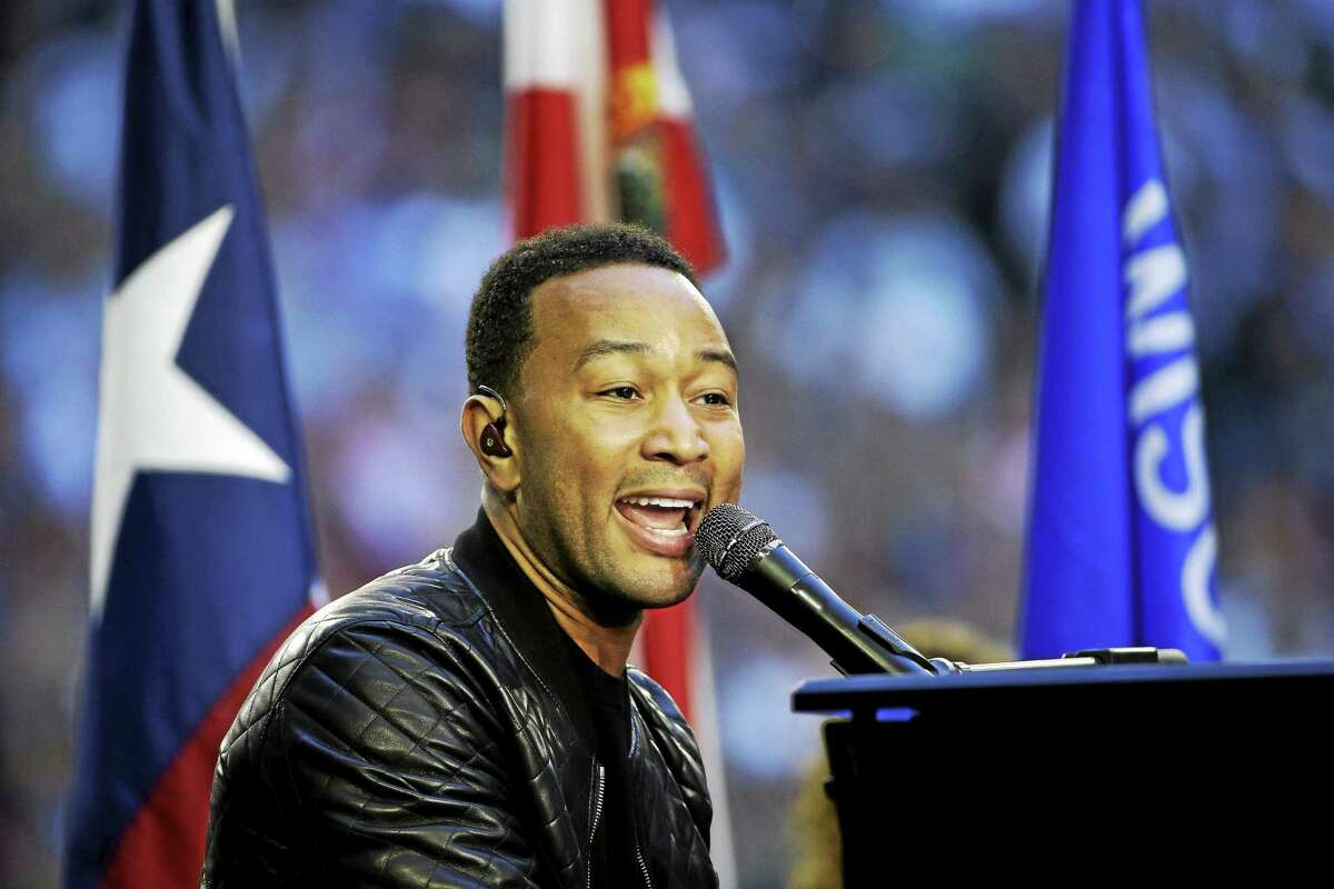 John Legend played “America the Beautiful” before last week’s Super Bowl, and he’s back tonight for the Grammys.