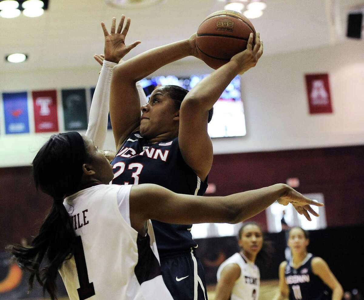 UConn’s Kaleena Mosqueda-Lewis is the only Division I player shooting better than 50 percent from 3-point range.