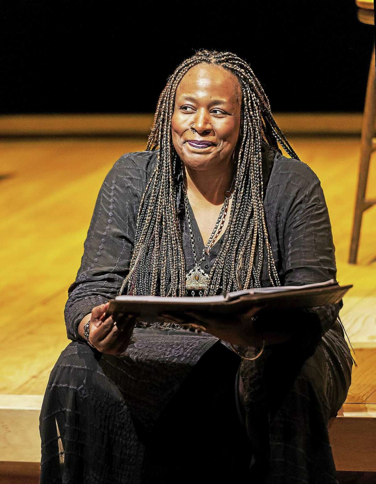 Dael Orlandersmith takes theatergoers to Père Lachaise Cemetery in Paris as “Forever” unfolds on Stage II at Long Wharf Theatre in New Haven.