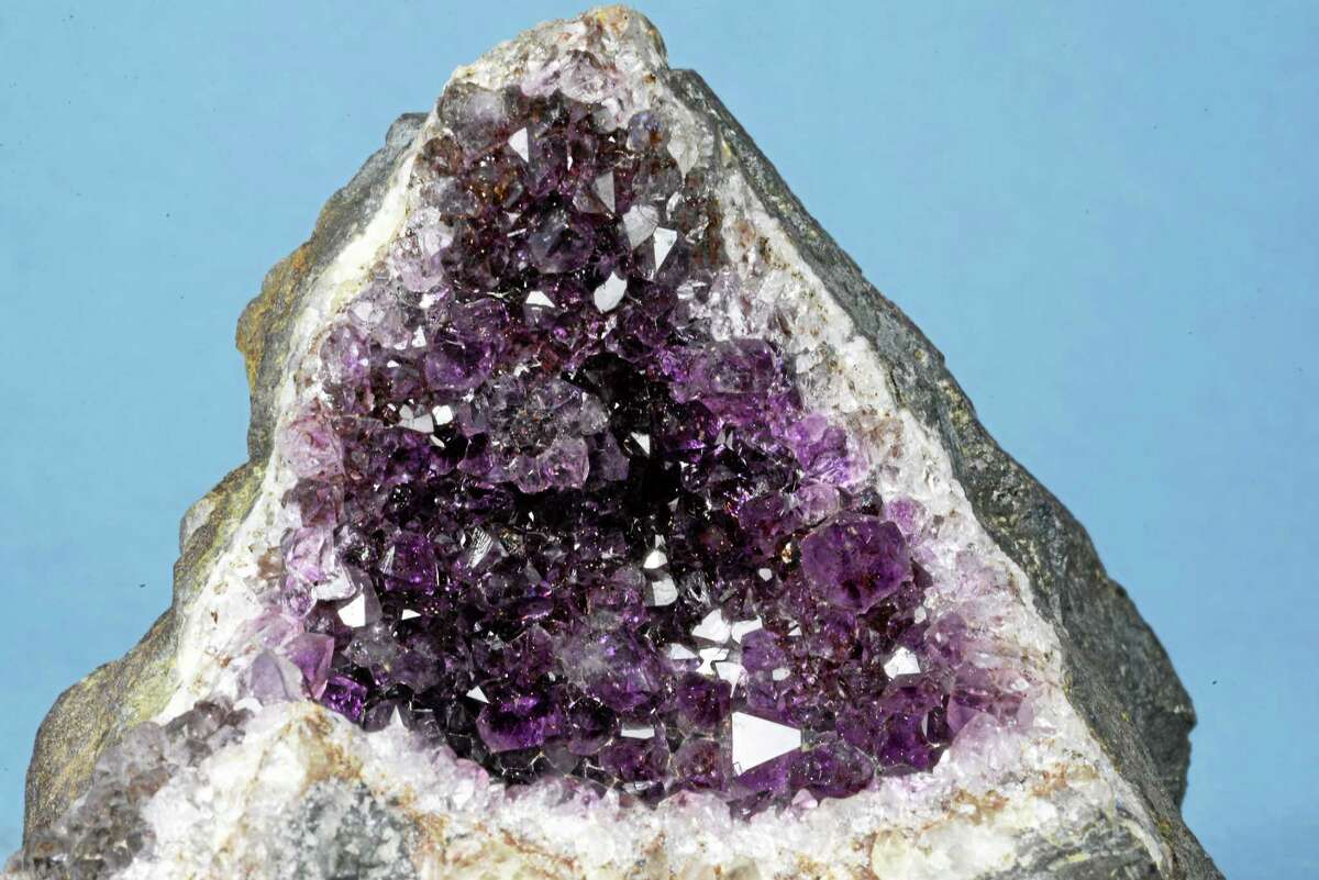 Amethyst collected in the 1970s by Alan Blakeslee from Cinque Quarry in East Haven.