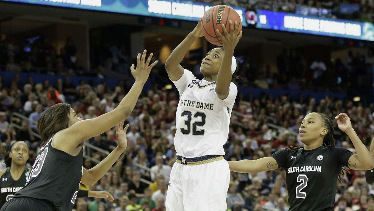 Notre Dame guard Jewell Loyd leads the Irish against UConn in the title game tonight.