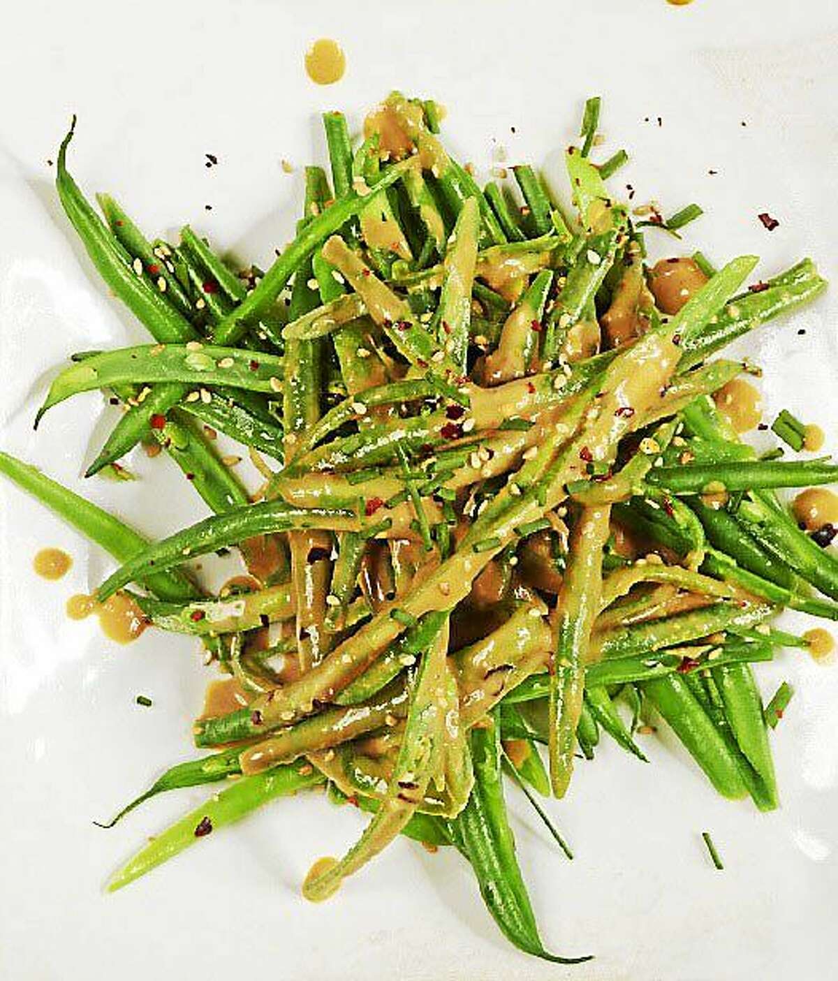 Roasted Green Beans With Sesame Seed Dressing