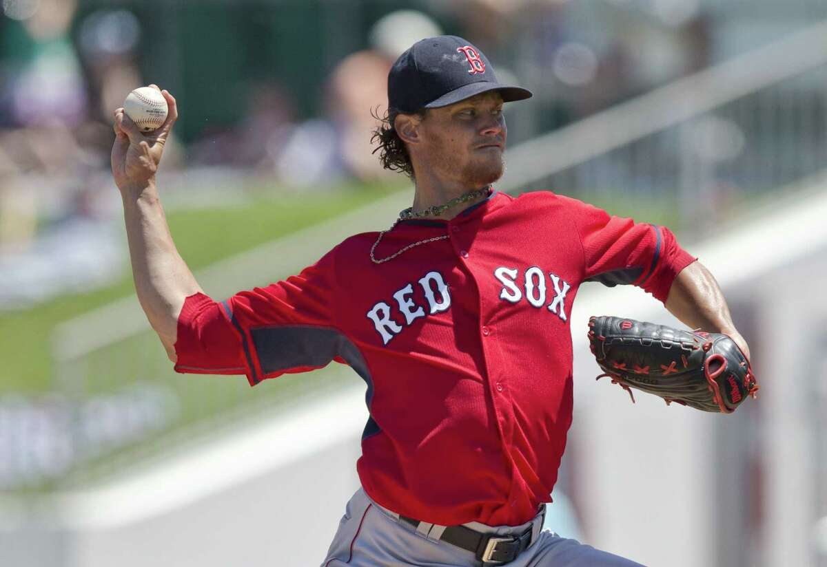 Boston Red Sox starter Clay Buchholz delivers against the Minnesota Twins Wednesday in Fort Myers, Fla.