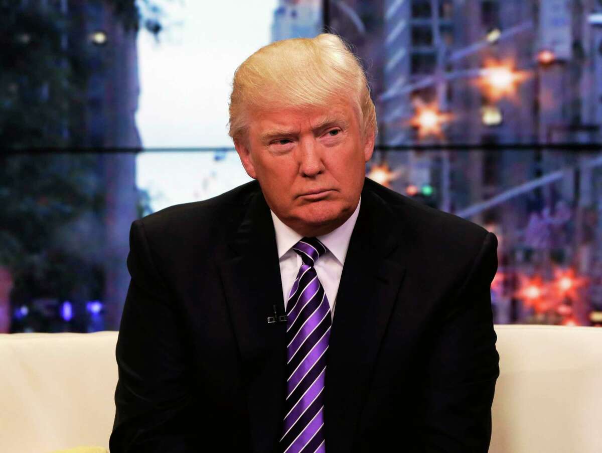 This Sept. 16, 2013 photo, Donald Trump appears on the “Fox & friends” television program in New York.