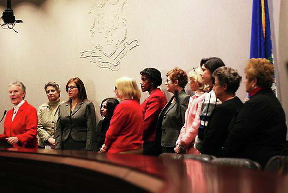 Bipartisan female legislators.