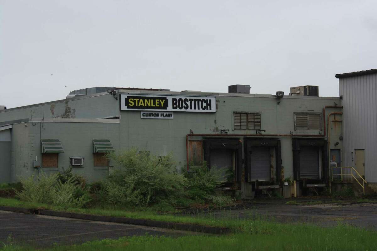 The vacant Stanley Bostitch plant in Clinton.