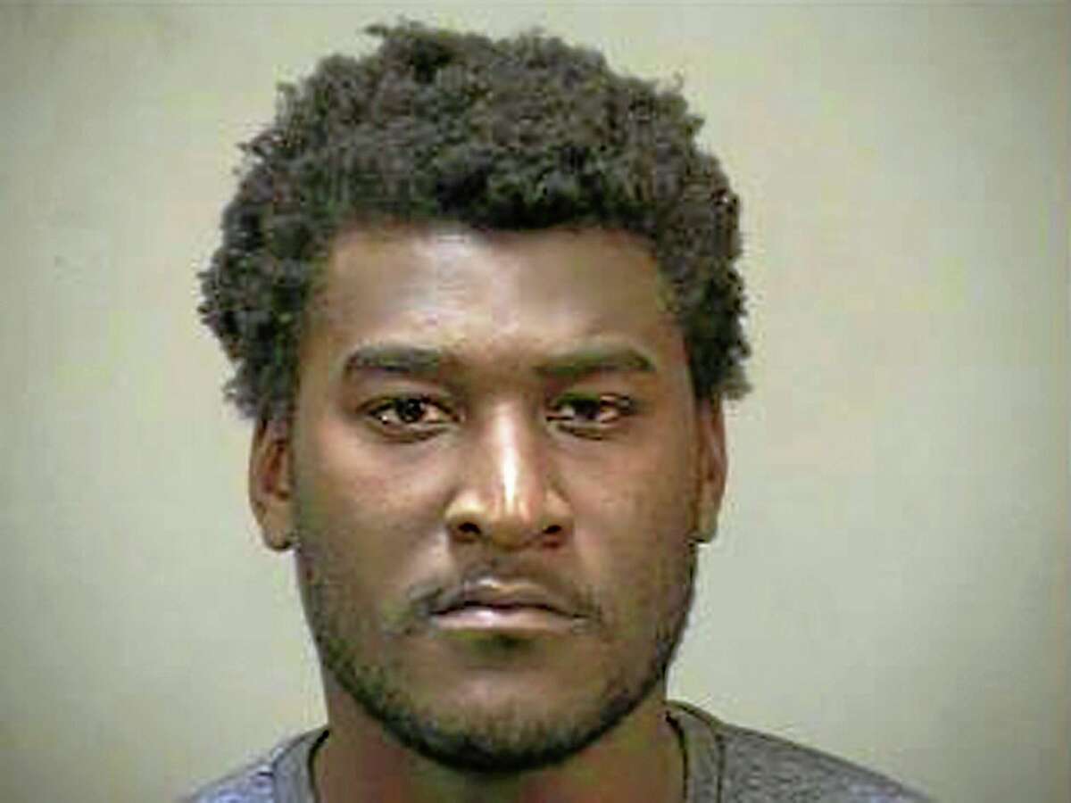 In this photo provided by the Edmond (Okla.) Police Department, Justin Blackmon is pictured in a booking photo. Blackmon, a former standout at Oklahoma State, was arrested Wednesday evening in the Oklahoma City suburb of Edmond on a complaint of marijuana possession.