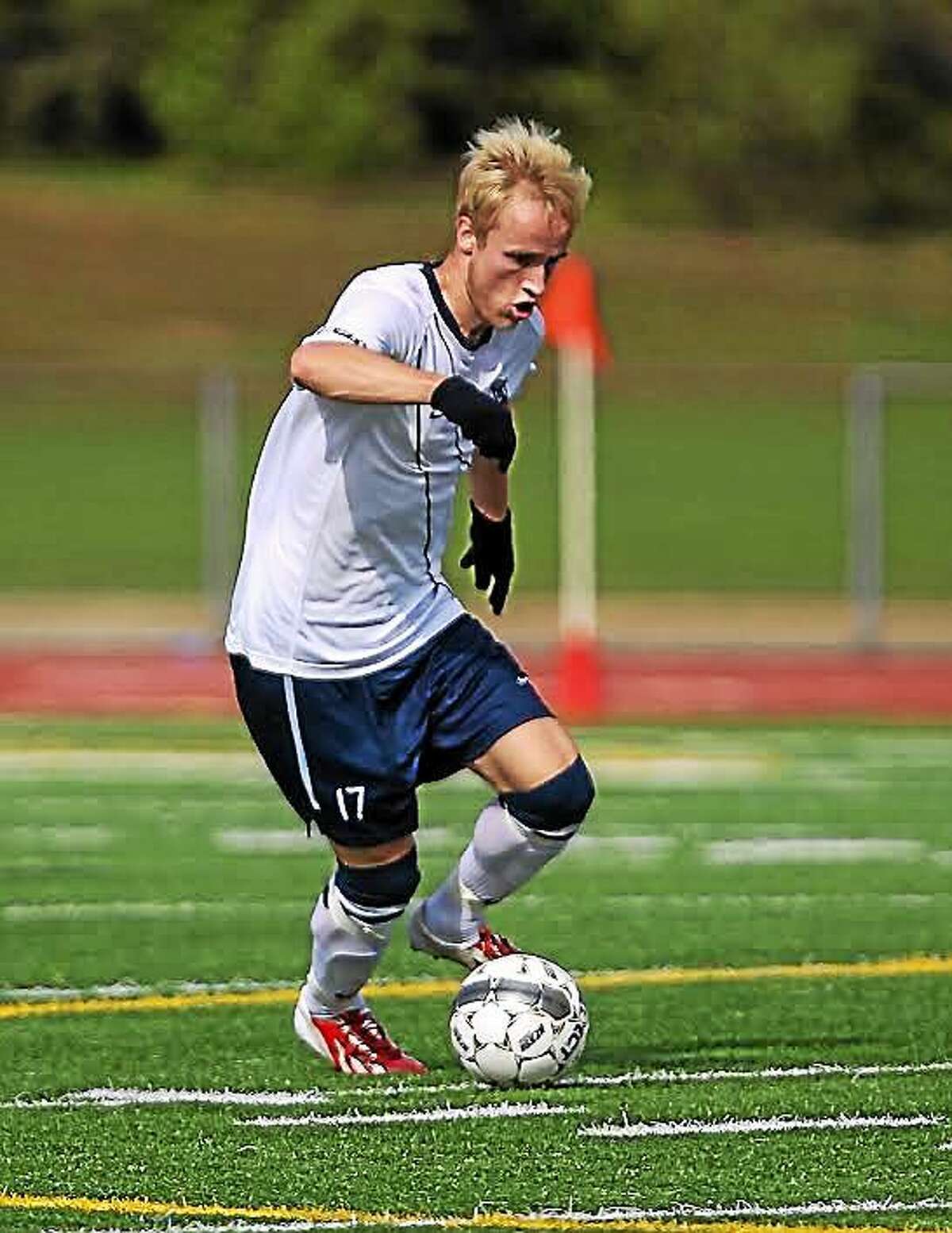 Mads Larsen , of Norway, has helped the SCSU men’s soccer team to a 3-0 record this season.