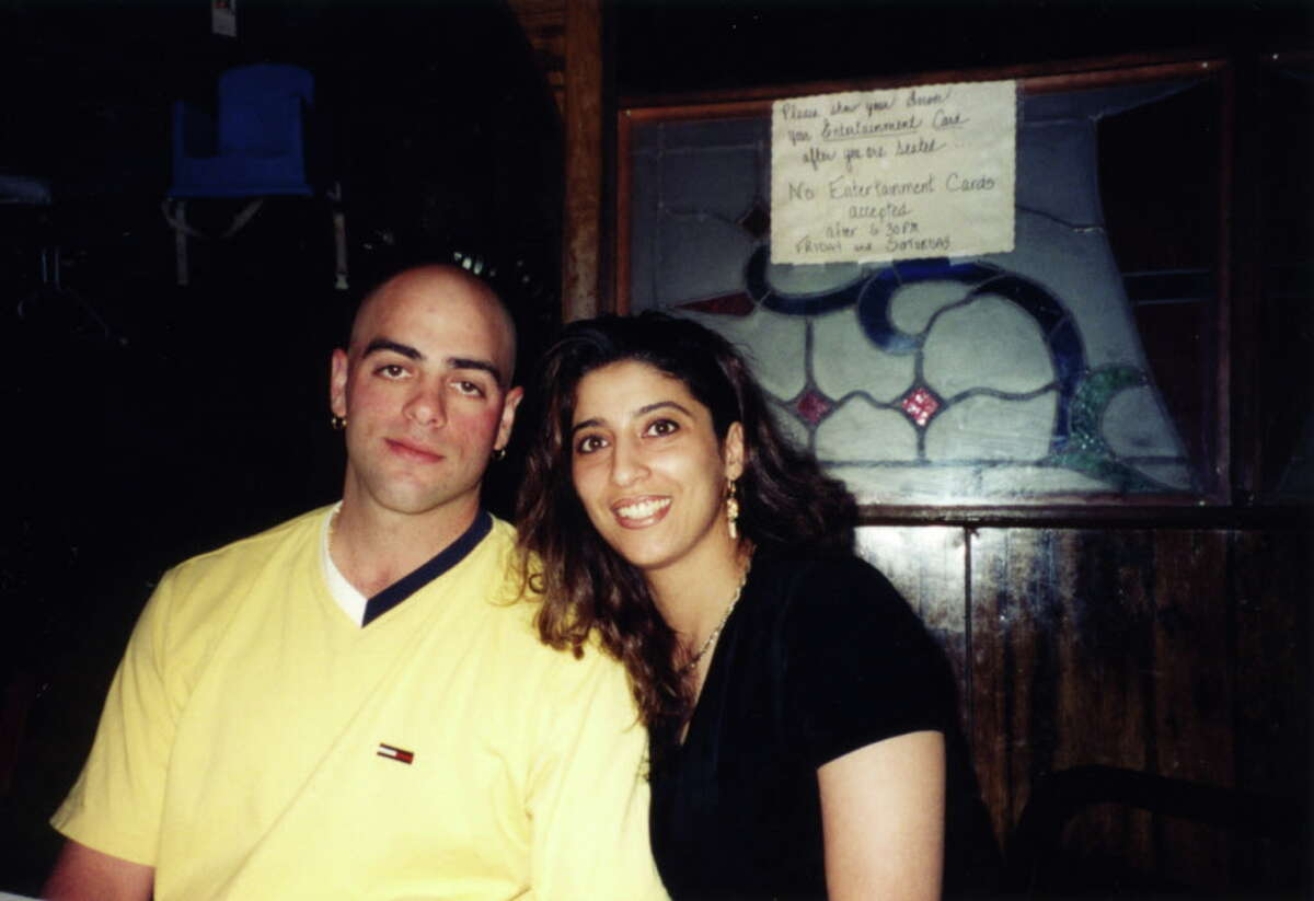 Photo courtesy of Rizk family Undated photo Joseph McCabe, left, a Schenectady police officer, and his wife, Diane Rizk McCabe, 32, who died in 2007 following complications from childbirth. The couple lived in Rotterdam.