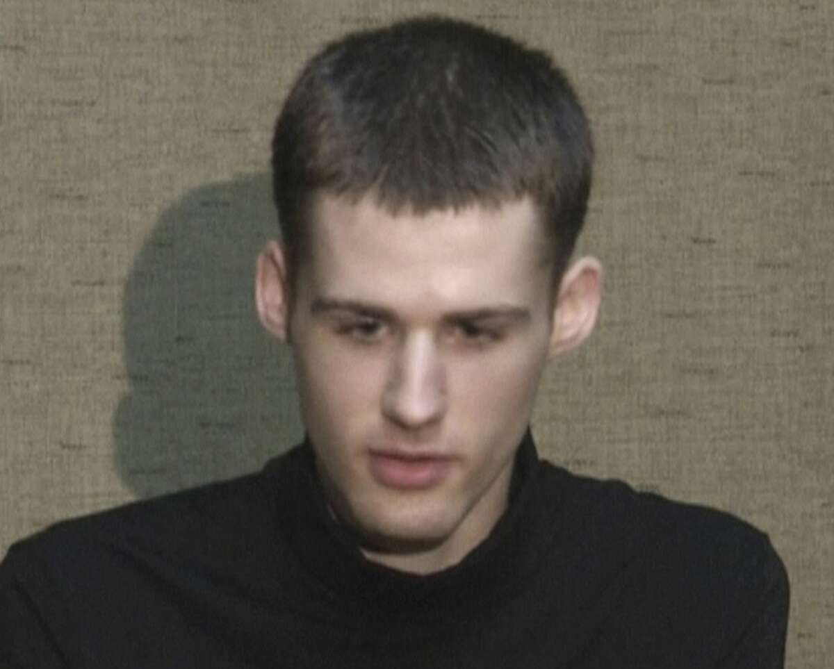 In this image taken from video, U.S. citizen Matthew Todd Miller speaks at an undisclosed location in North Korea Friday, Aug. 1, 2014. The US announced Saturday the release of Americans Miller and Kenneth Bae who were detained in North Korea, saying they're on way home. (AP Photo/APTN)