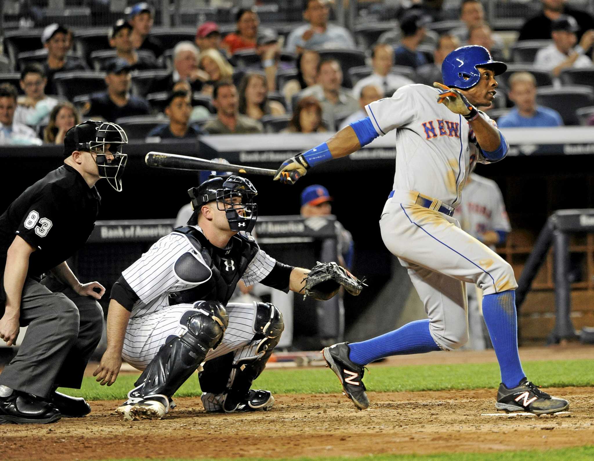 Granderson's first swing: 'True New Yorkers are Mets fans