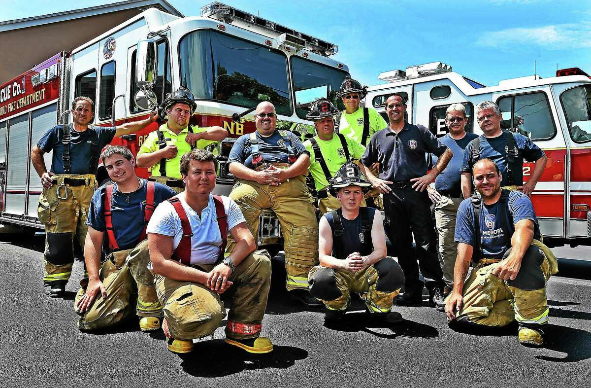 North Branford volunteer firefighters, seen at their headquarters on Foxon Road, make up one of the largest volunteer departments in the area.