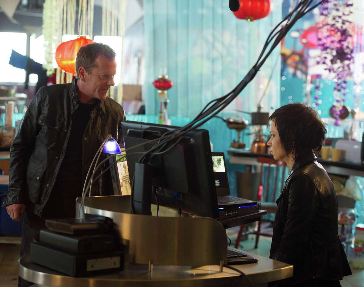 Jack (Kiefer Sutherland) works with Chloe (Mary Lynn Rajskub) in Monday night’s two-hour season premiere “24: Live Another Day.”