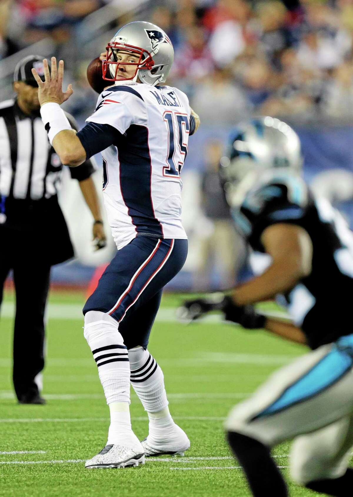Patriots quarterback Ryan Mallett was traded to the Houston Texans on Sunday.