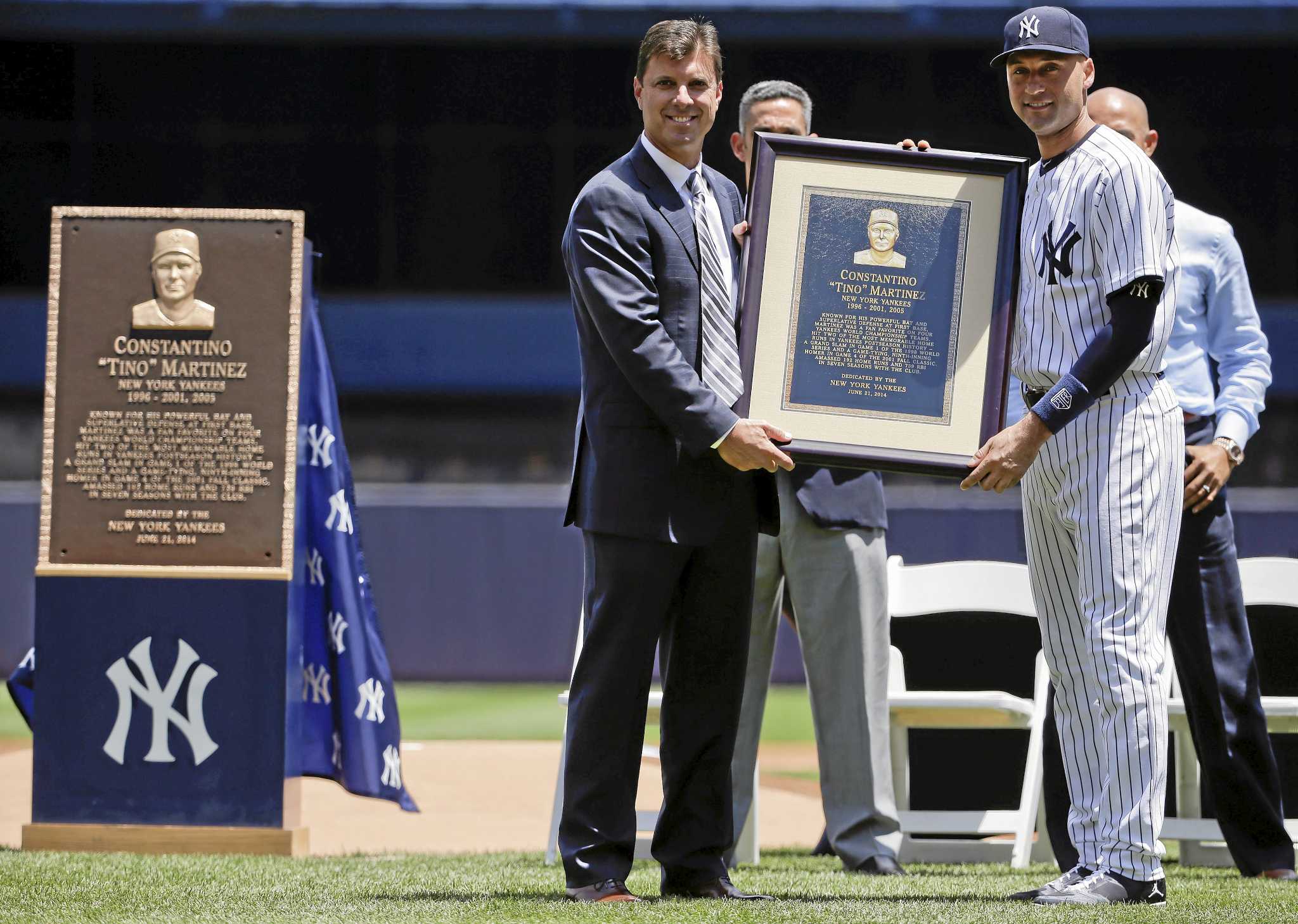 New York Yankees Derek Jeter, Tino Martinez, And Mariano Sports
