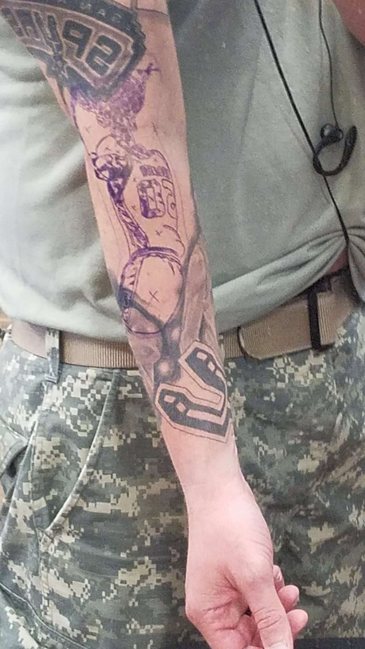 Texas Mans Spurs Sleeve Tattoo Shows Hes A Next Level Fan