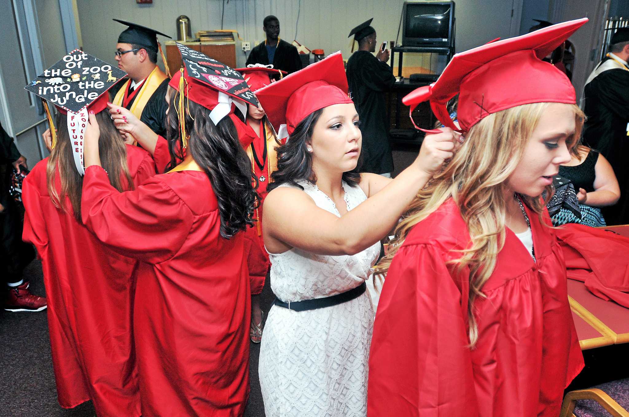 Photos of Platt Technical High School graduation in Milford