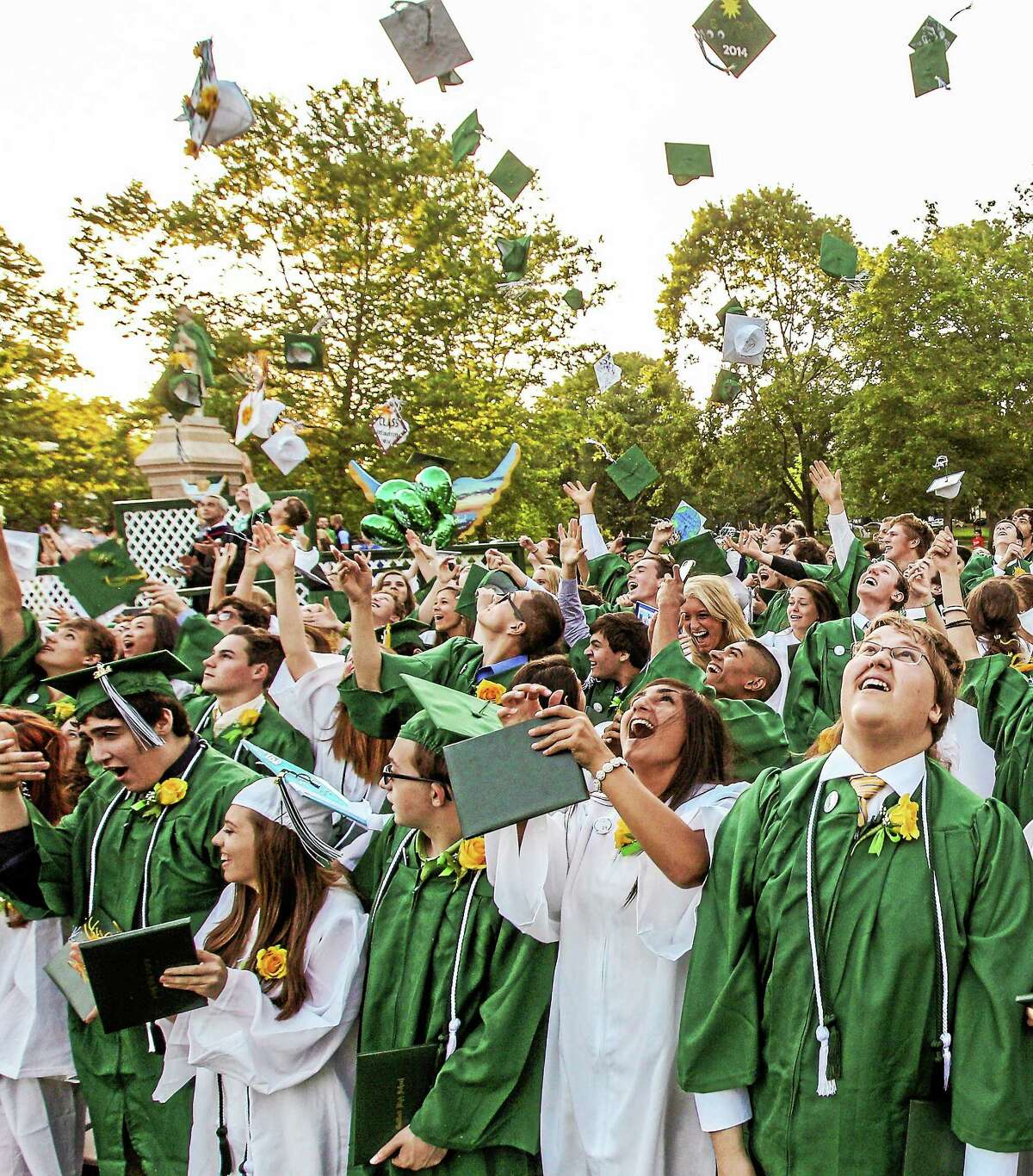 Guilford High School graduates told to grow, but remember roots