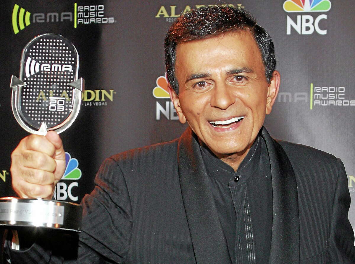 In this Oct. 27, 2003 photo, Casey Kasem poses for photographers after receiving the Radio Icon award during The 2003 Radio Music Awards in Las Vegas.