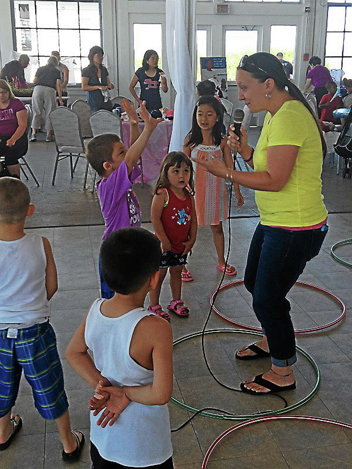 Children played lots of games at New Haven’s 14th annual lead awareness picnic, while their parents, grandparents and dads learned about the dangers of lead poisoning.