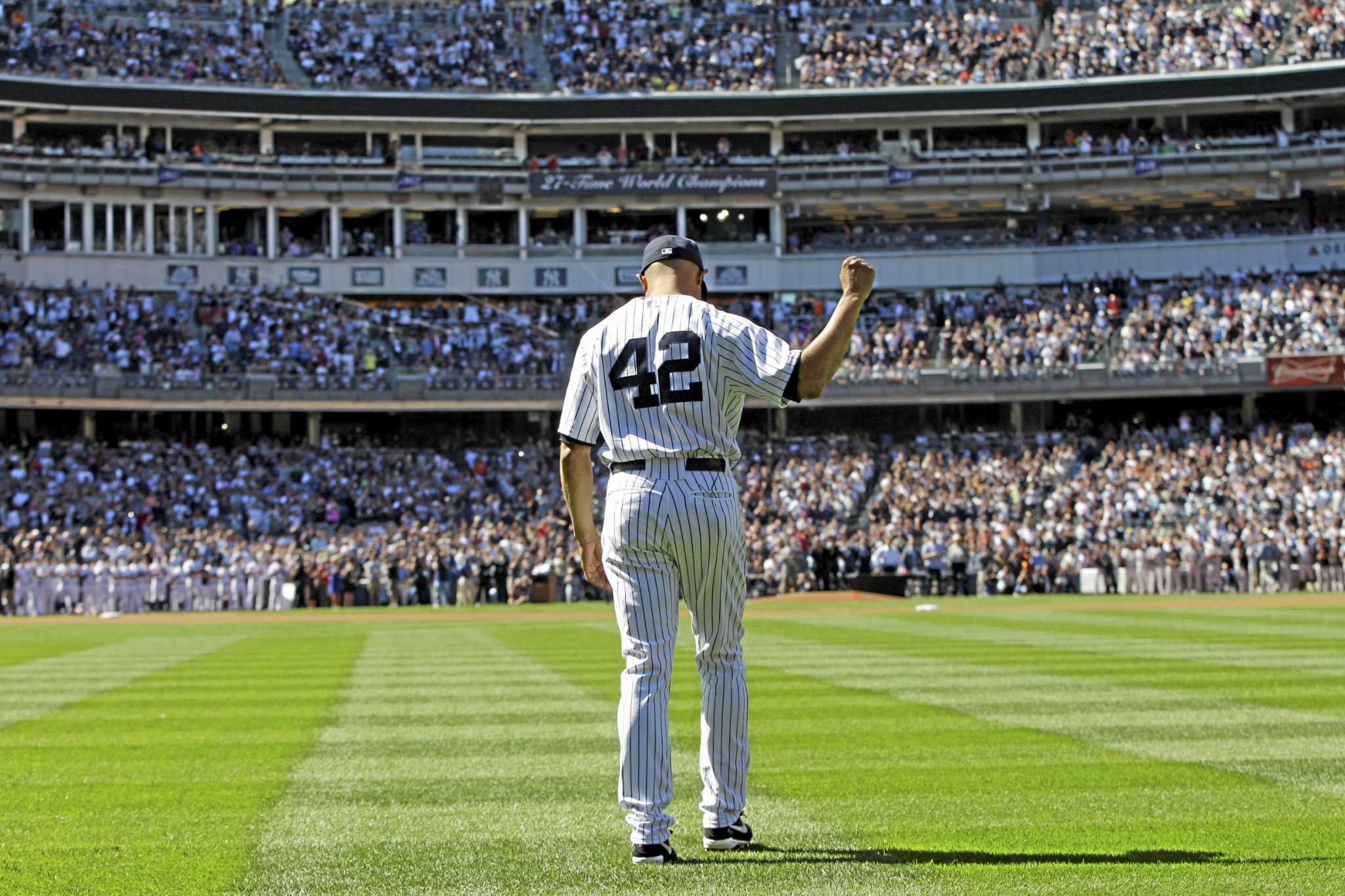 Mariano Rivera has his number retired in Monument Park 