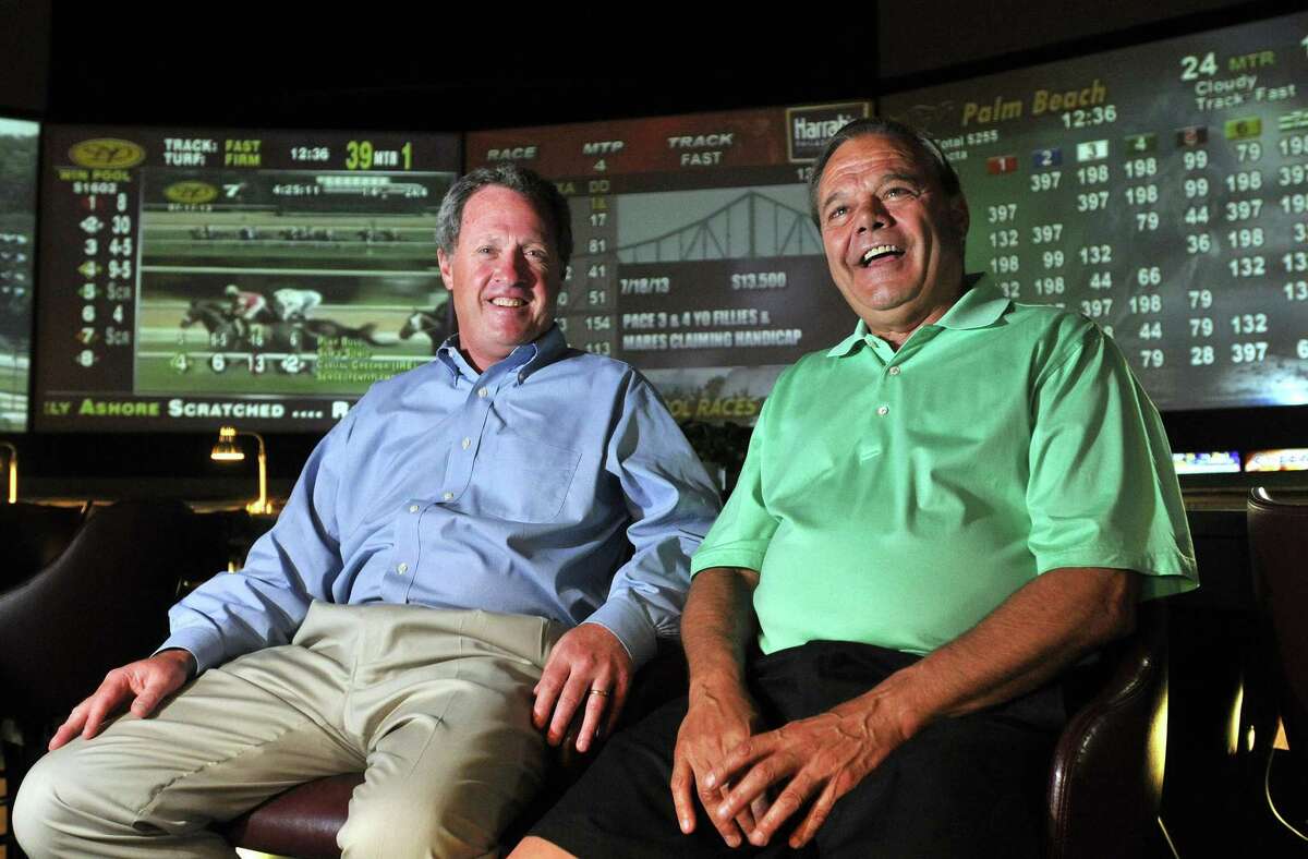 John Buckley, left, and Ralph Durante have teamed up as racehorse owners for the last 20 years.
