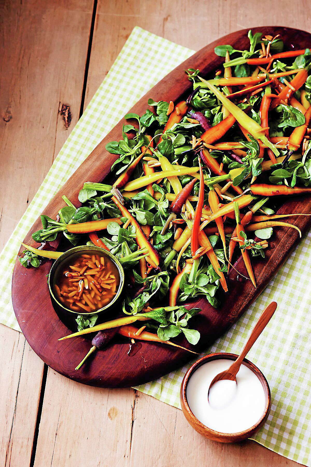 “Moveable Feast with Fine Cooking” host Pete Evans with Baby Carrot Salad