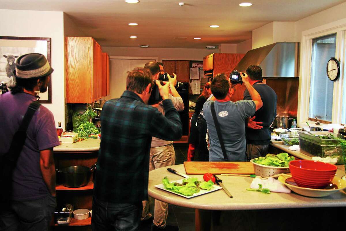 Never mind too many cooks, what about too many photographers on the set?