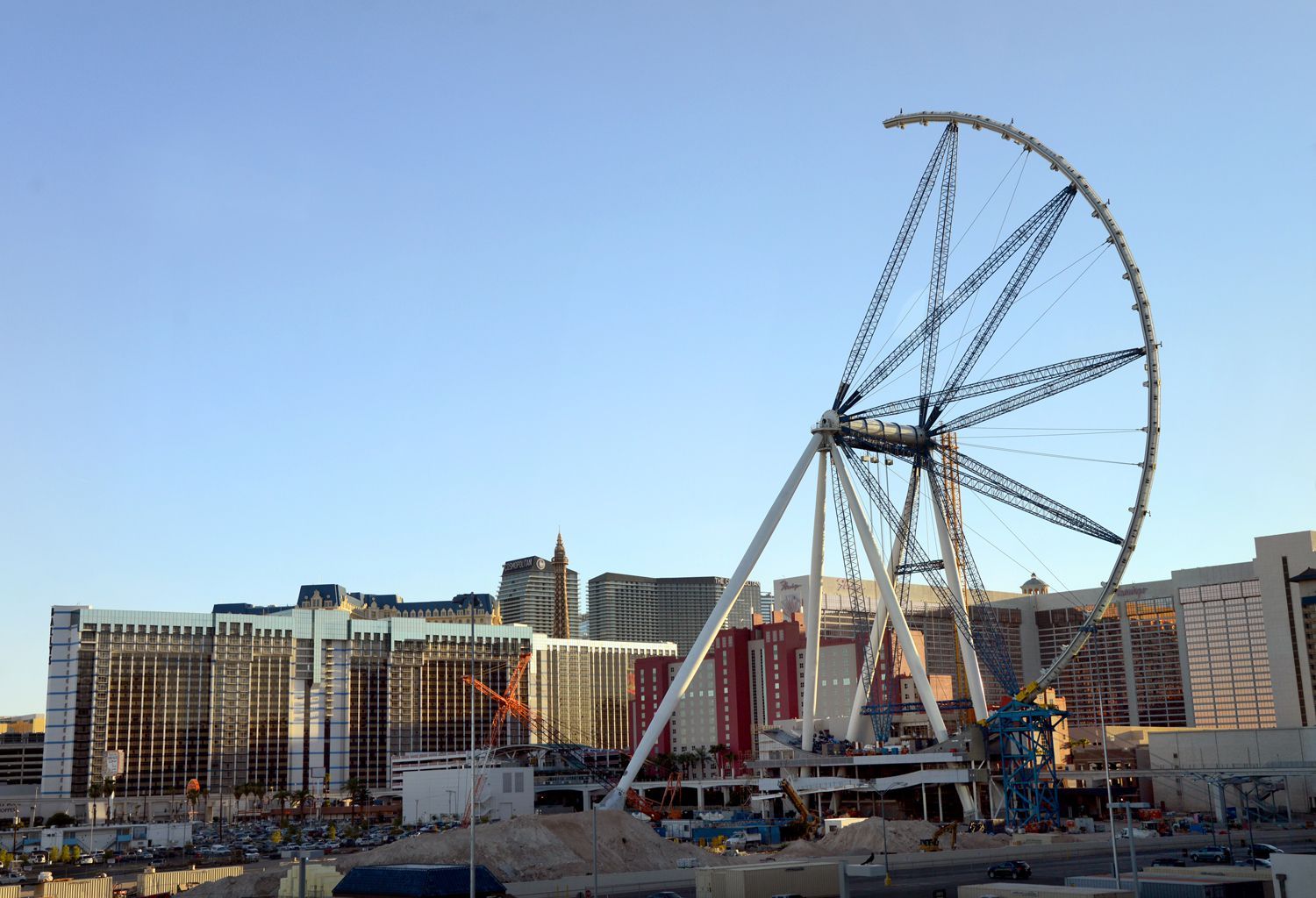 Three amusements on the stratosphere tower pod.