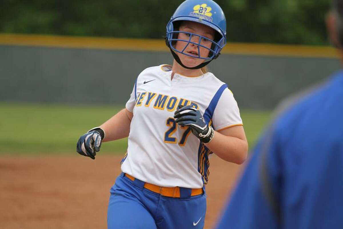 Photo by Marianne Killackey/Special to the Register Carissa Wasikowski of Seymour rounds third after hitting a home run in the top of the seventh inning in their 3-1 loss to Torrington in the NVL Finals.