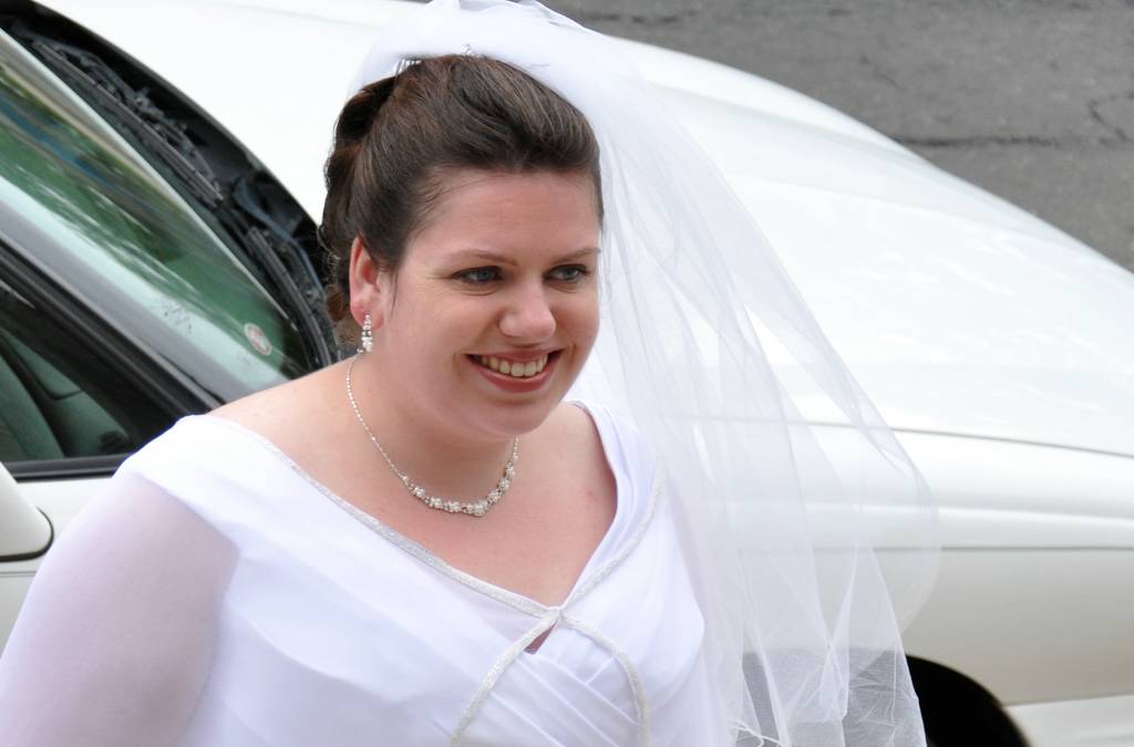 Happy couple braces for wedding crashers the bride's folks
