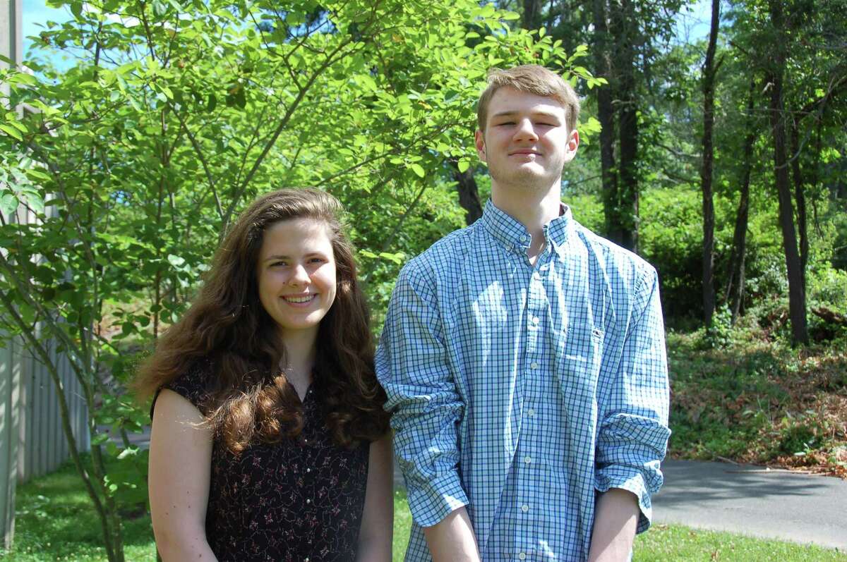 Catherine Cinguina and Daniel Gassel, graduating seniors from Wilton High School’s Class of 2017.