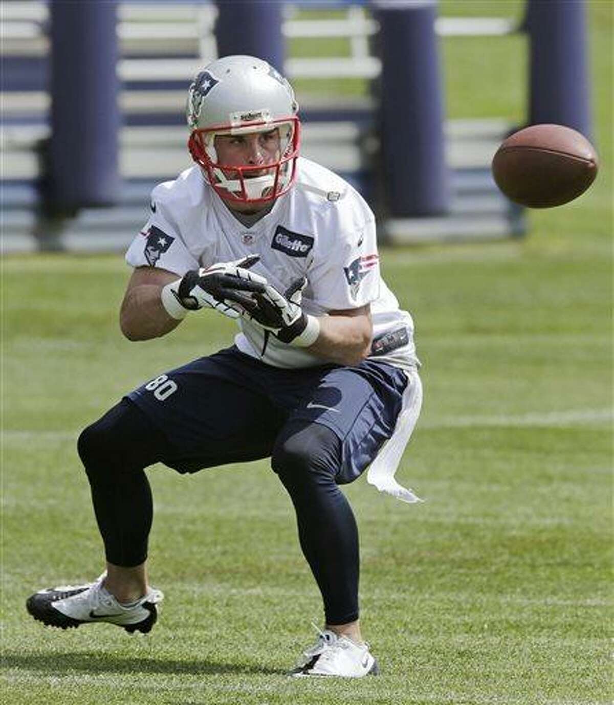 FILE - New England Patriots wide receiver Danny Amendola (80