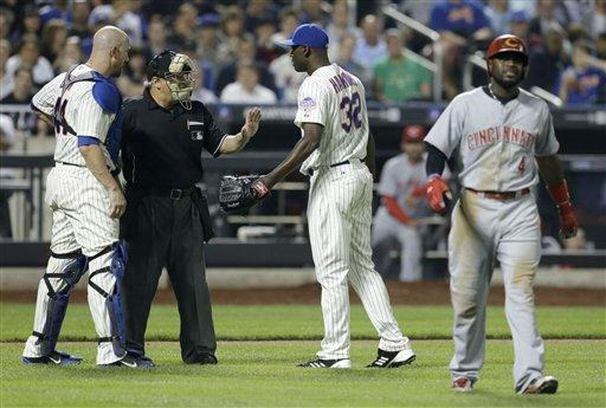 Cincinnati Reds' Brandon Phillips hits a two-run double against