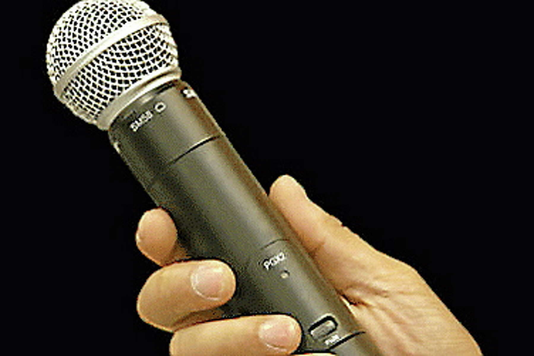 Караоке микрофон со словами. Yamaha старый микрофон для караоке. Трубчатый микрофон для прослушки.